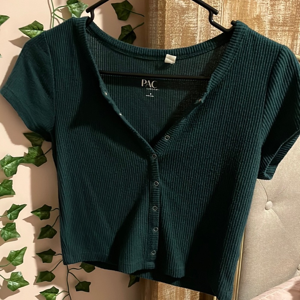 Dark green top